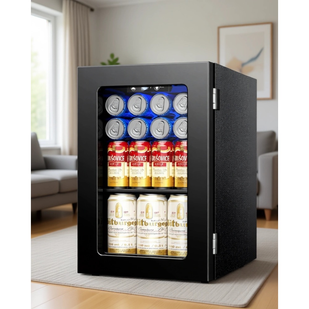 Home Bar Shelf - Kulkas Mini 24 Kaleng, Pendingin Minuman