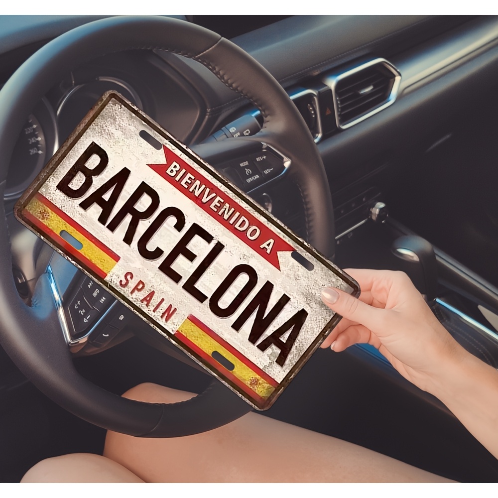 Home Barcelona - Papan Logam Vintage 