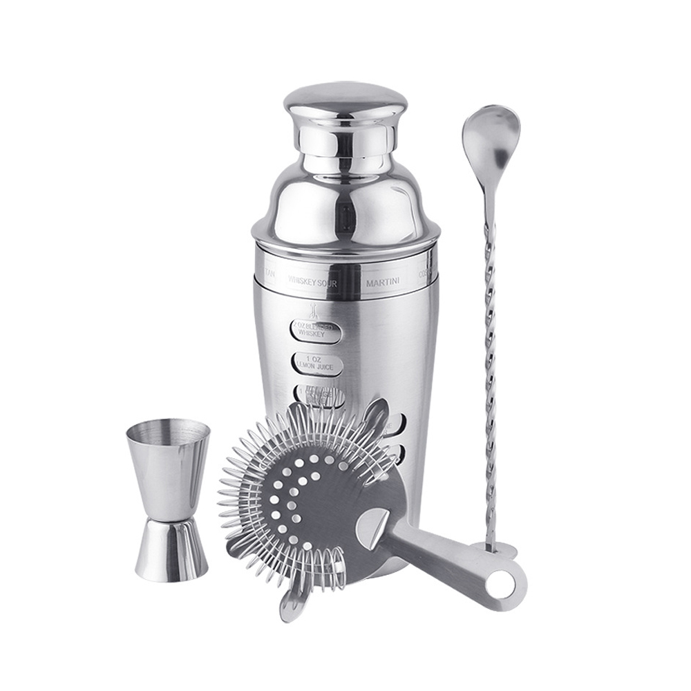 Boston Shaker Set - Set Shaker Boston 4 Pcs, Perlengkapan