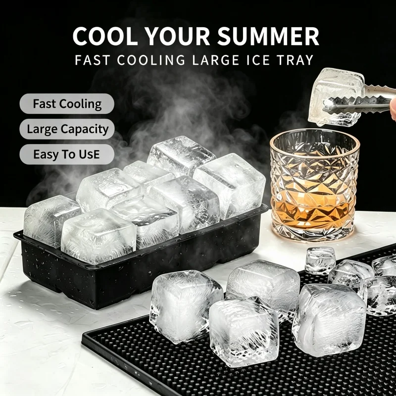 Ice Mold Sphere - Cetakan Es Bola 6 Lubang, Silikon