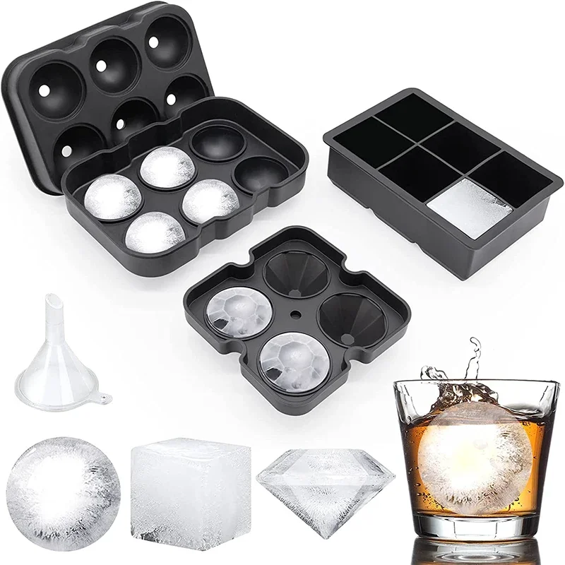 Ice Mold Sphere - Cetakan es batu silikon besar nampan