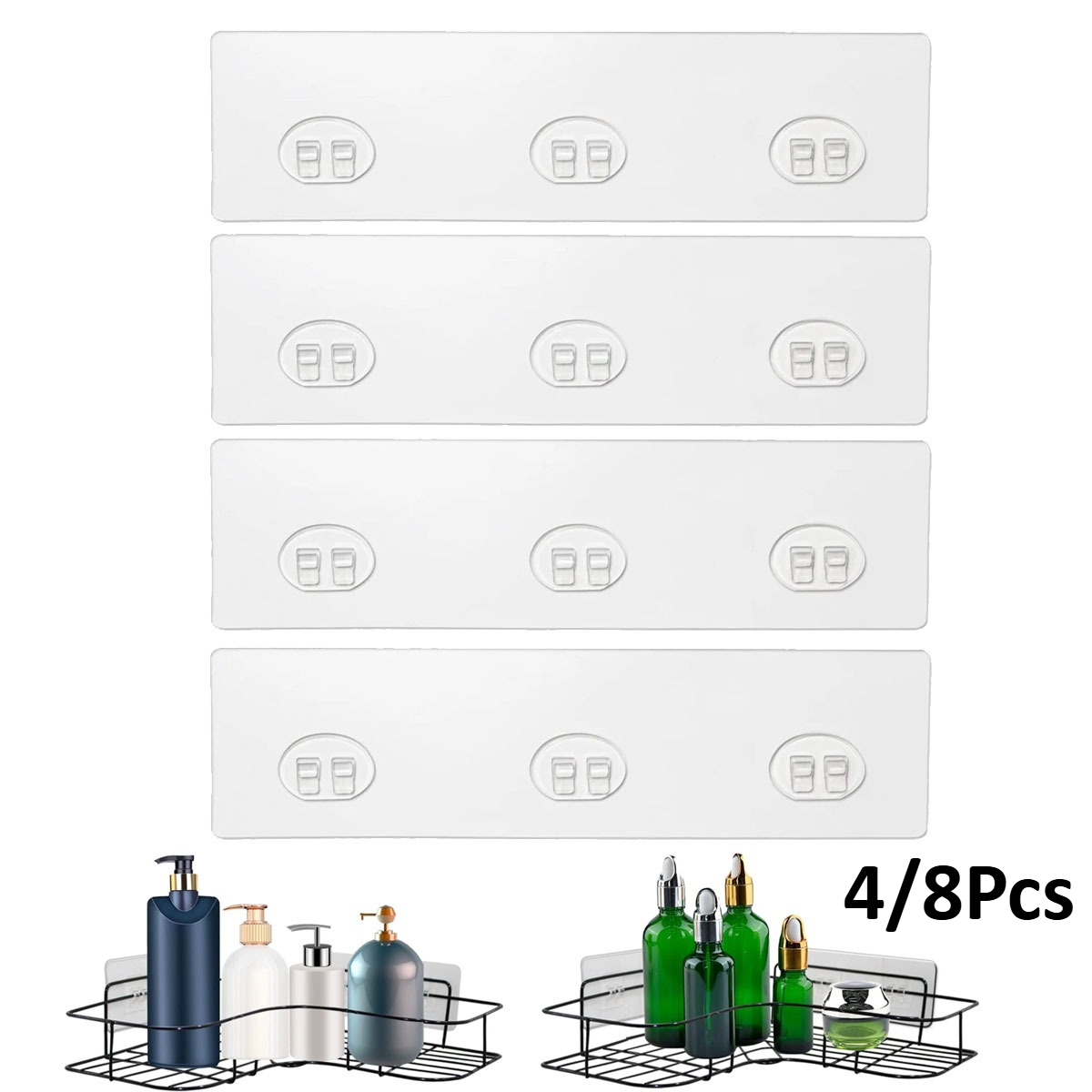 Home Bar Shelf - 4/8Pcs Bantalan Pengganti Perekat Kuat untuk