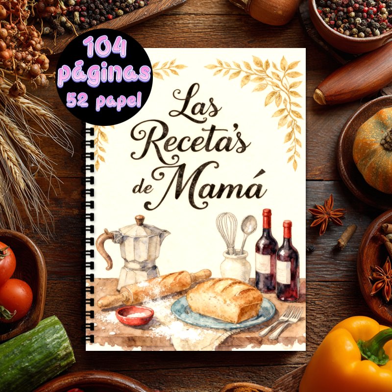 Cocktail Recipe Book - Buku Catatan Resep Español A5 untuk