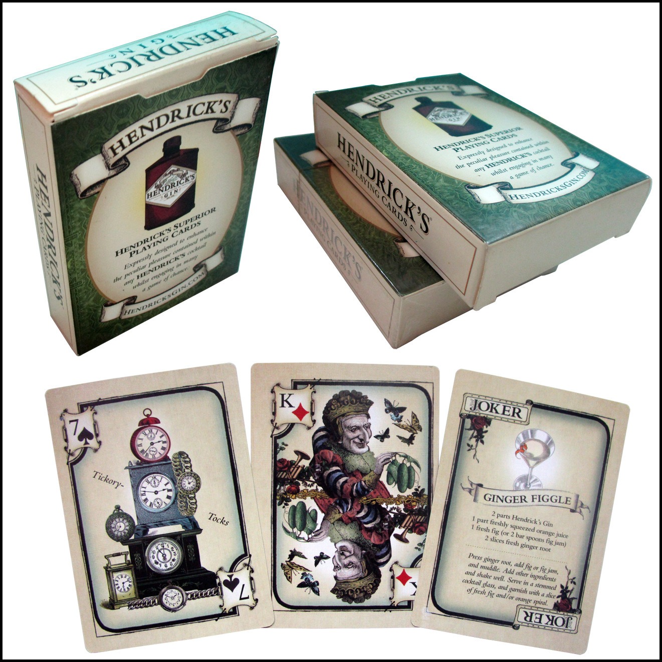 Dek Kartu Remi Hendrick's Gin  - Cocktail Recipe Book ulasan dan harga