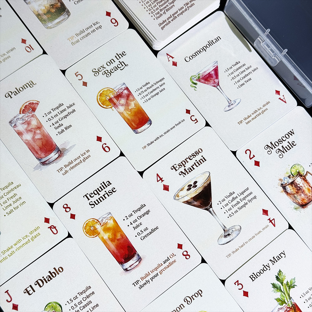 54 Kartu Resep Koktail Asli Pa - Cocktail Recipe Book ulasan dan harga