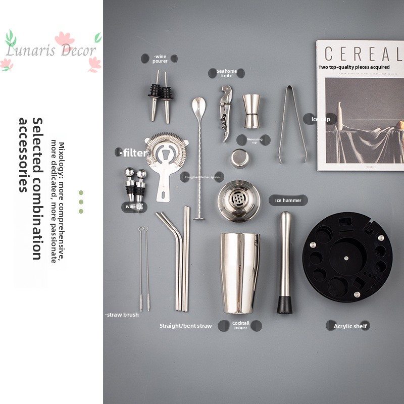 Perlengkapan Bartending Lengka - Boston Shaker Set ulasan dan harga