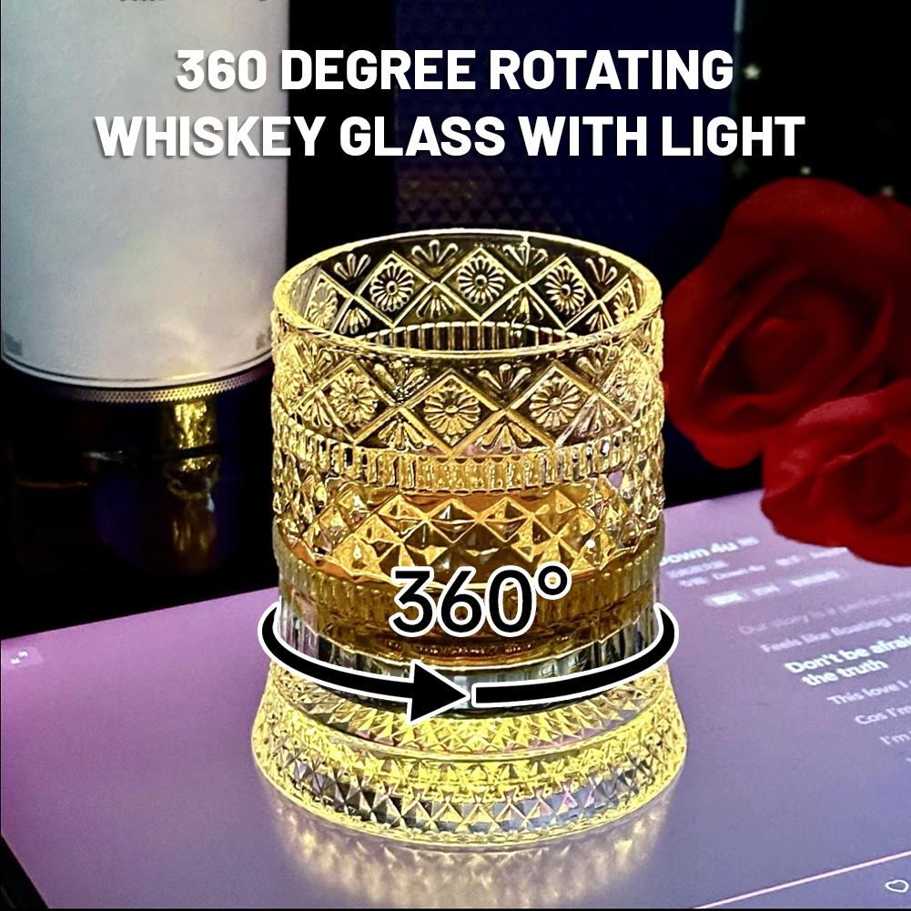 360 °   Gelas Whiskey Berputar - Old Fashioned Glass ulasan dan harga