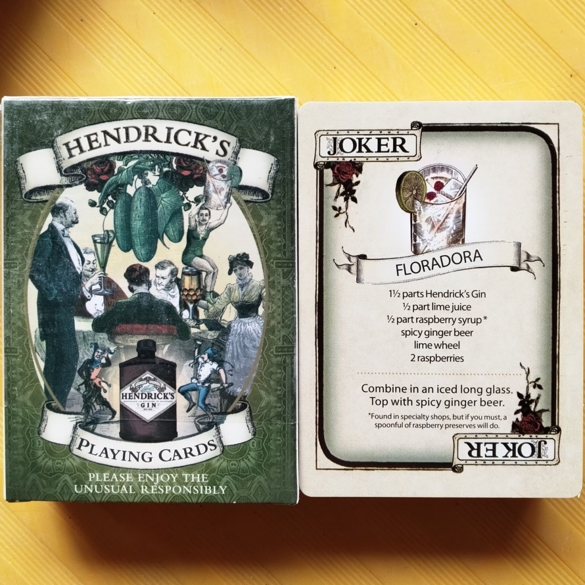 Dek Kartu Remi Hendrick's Gin  - Cocktail Recipe Book ulasan dan harga