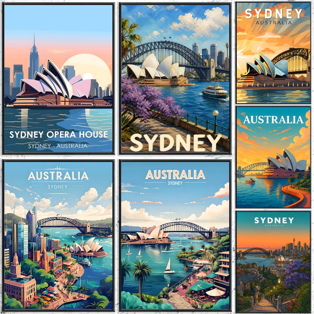 Poster Seni Perjalanan Art Syd - Home Bar Sydney ulasan dan harga