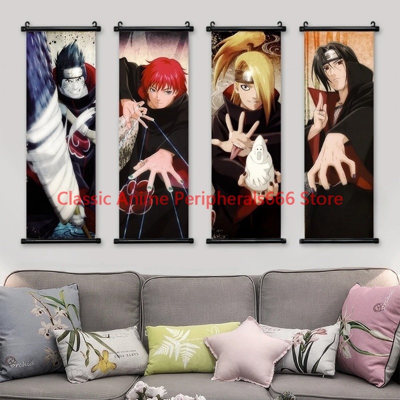 Naruto lukisan gantung kanvas  - Home Bar Shelf ulasan dan harga