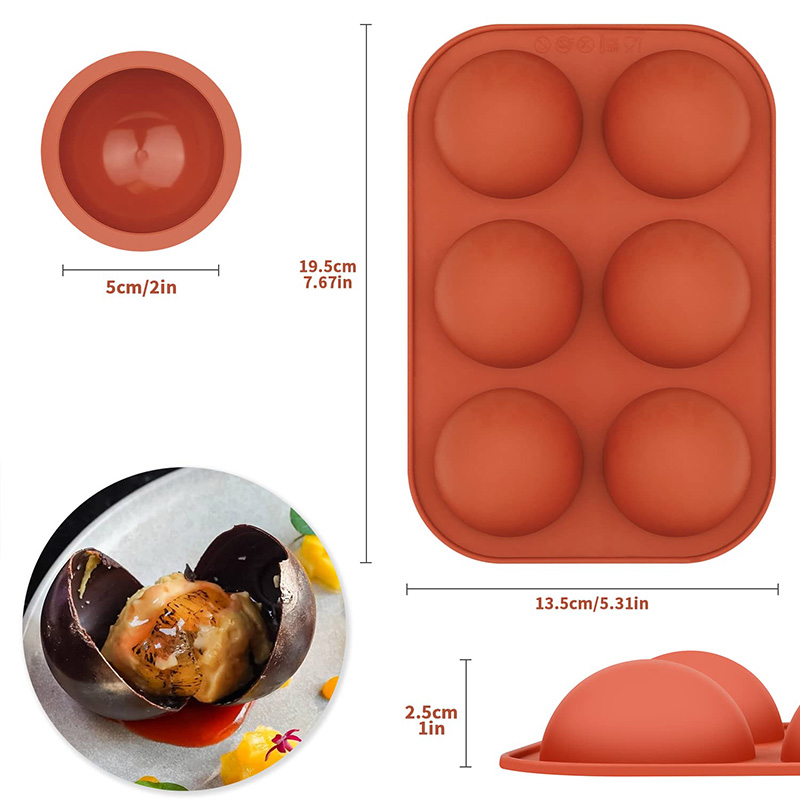 6 rongga cetakan silikon seten - Ice Mold Sphere ulasan dan harga