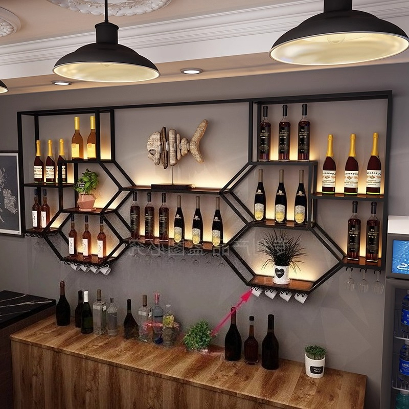 Rak Logam Lemari Anggur Ruang  - Home Bar Shelf ulasan dan harga