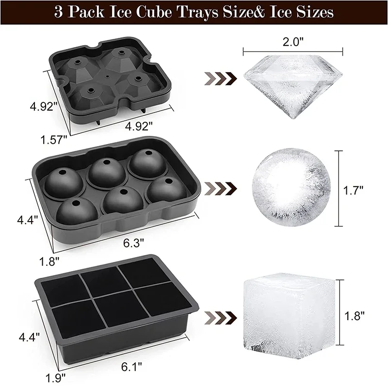 Cetakan es batu silikon besar  - Ice Mold Sphere ulasan dan harga